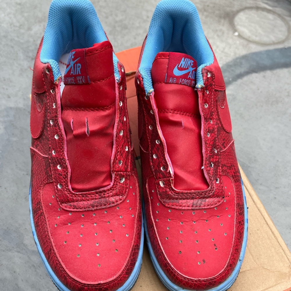 Nike Red and Blue Sneakers